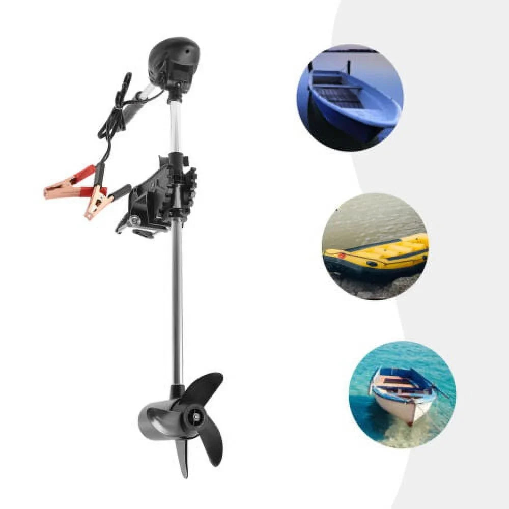12V 60lbs Foldable Electric Trolling Motor Outboard Motor Fishing Boat Engine