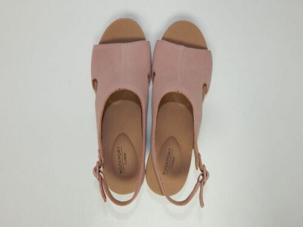 Rockport Vivienne Size US 9 W WIDE Women's Suede Slingback Sandals Light Rose