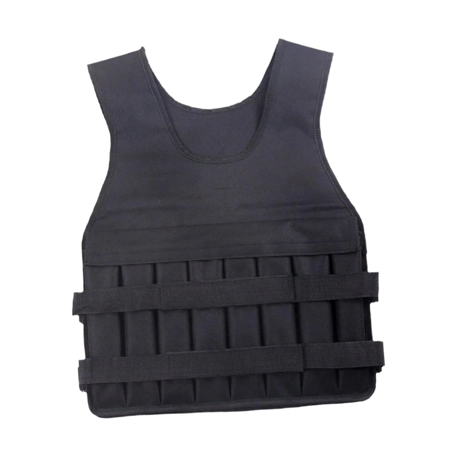 funtasica Loading Vest Exercise Jacket for Boxing Running Gym Fitness 8 Pockets Exercise Slim Design Strength Training Body Weight Vest