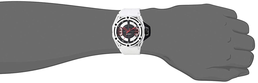 NYC' Quartz Stainless Steel and Silicone Casual Watch, Color:White (Model: 2X1-008)
