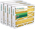 Filterbuy 20x25.25x3.5 MERV 11 Pleated HVAC AC Furnace Air Filters for Aprilaire Space-Gard 102/2120 (4-Pack)