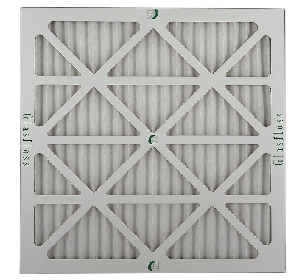 Glasfloss 18x20x1 - MERV 10 -Qty:12 - Furnace Air Filter - Made in USA (Actual Size: 17.5 x 19.5x7/8 inch)