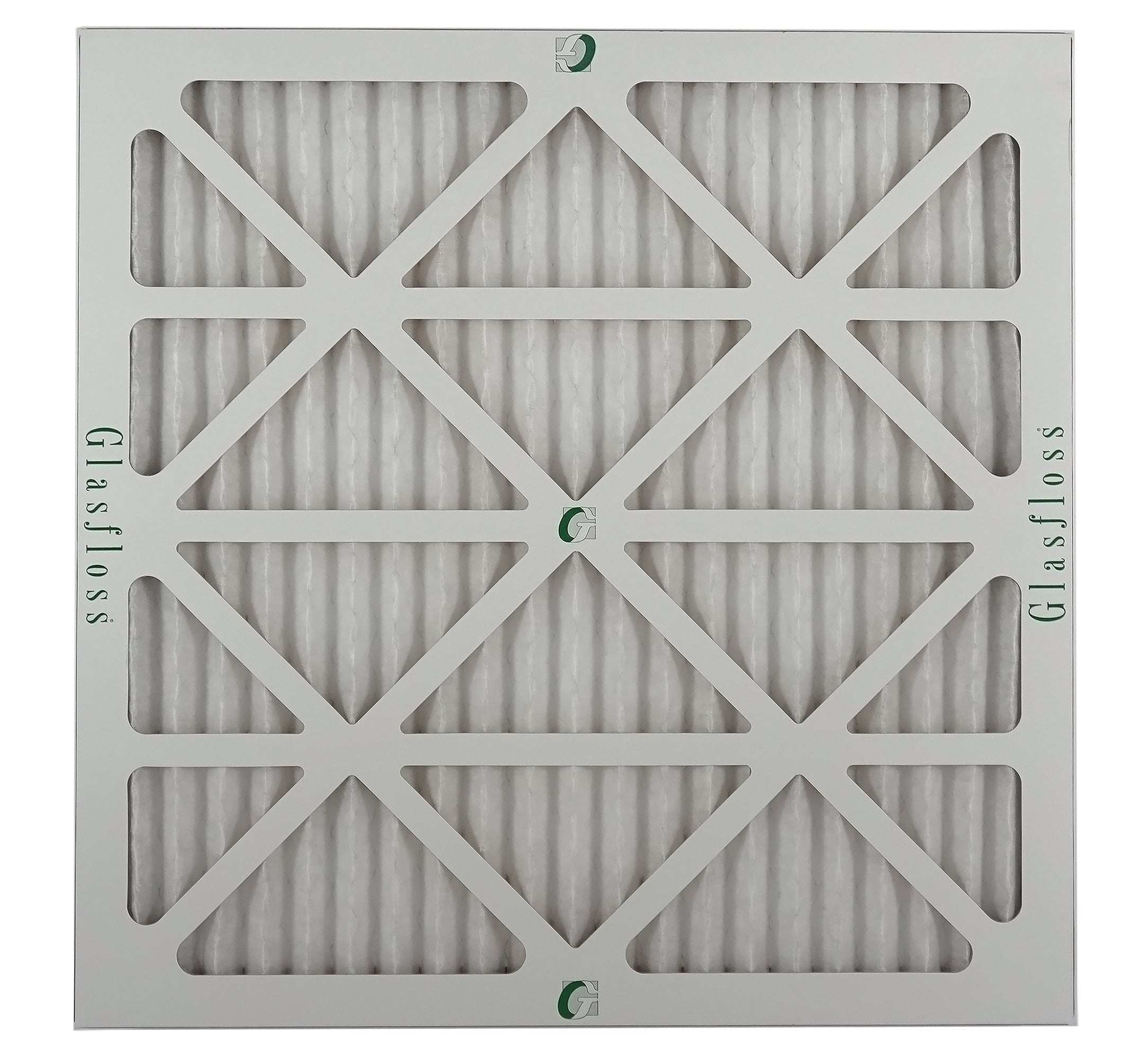 Glasfloss 18x20x1 - MERV 10 -Qty:12 - Furnace Air Filter - Made in USA (Actual Size: 17.5 x 19.5x7/8 inch)