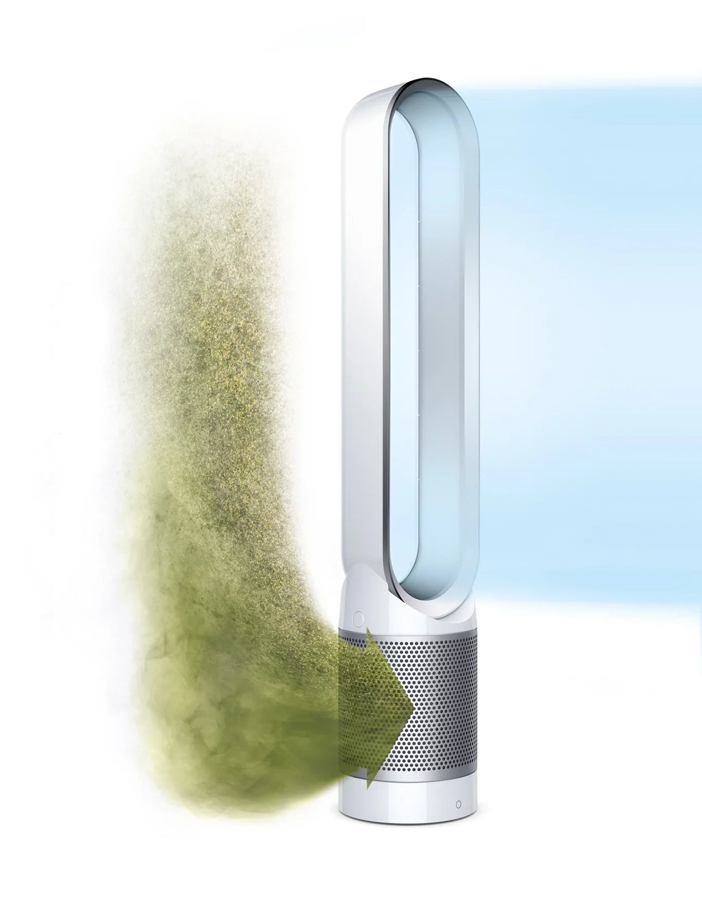 Dyson TP02 Pure Cool Link WiFi Connected Tower Air Purifier Fan | White/Silver | Refurbished