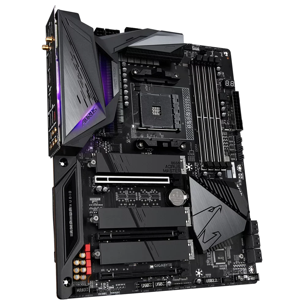 GIGABYTE AMD B550 AORUS Motherboard with Direct 16 Phases Digital VRM