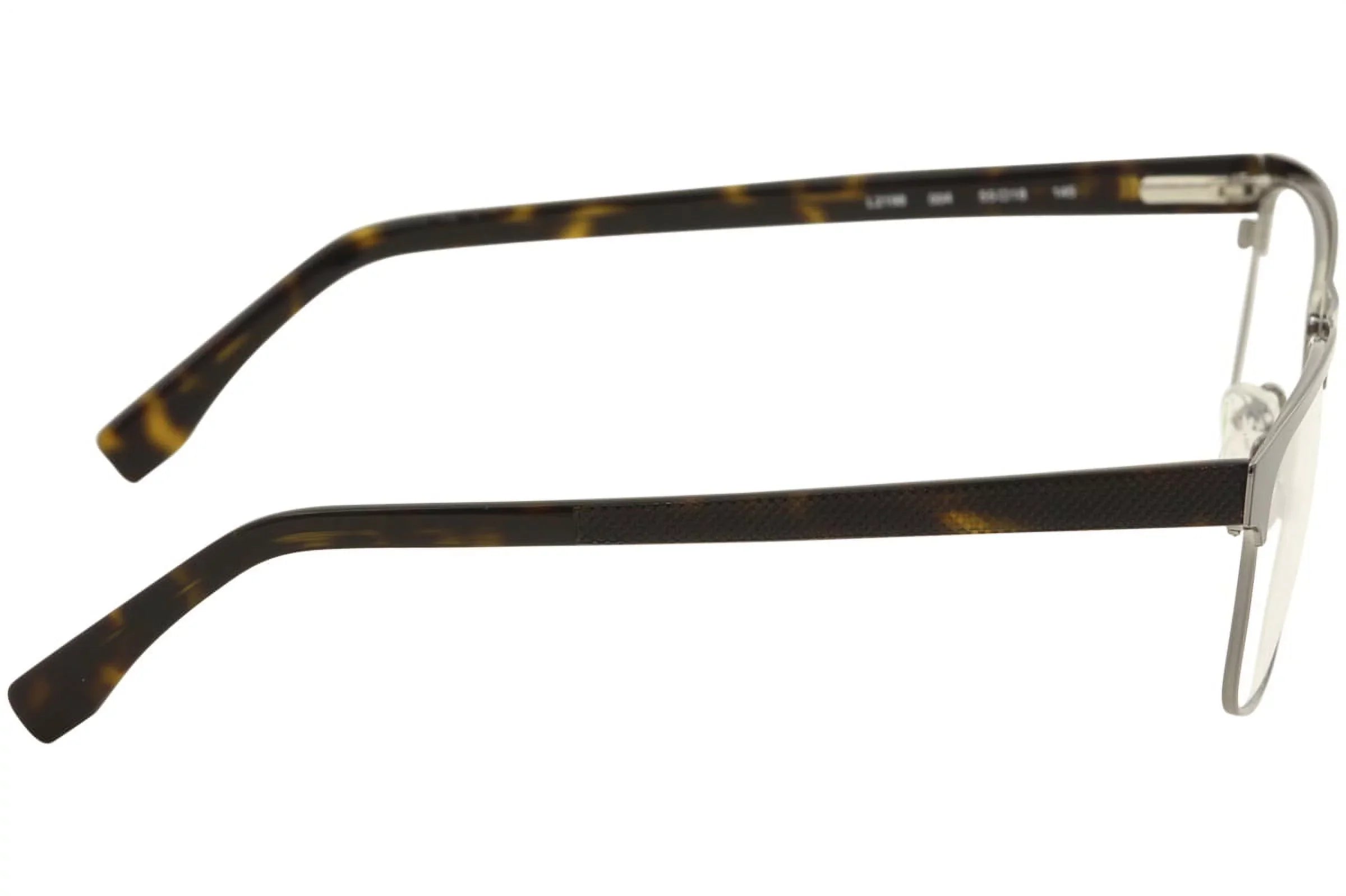 Lacoste L2198 004 Men's Matte Onyx Metal Full Rim Frame Eyeglasses
