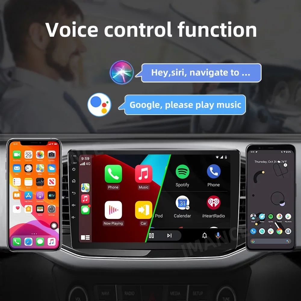 For 2011-2014 Toyota Sienna Radio, Roinvou Android Wireless CarPlay Car Stereo with Android Auto 9 Inch Touch Screen Bluetooth Car Radio Support Mirror Link GPS WiFi 2+32G