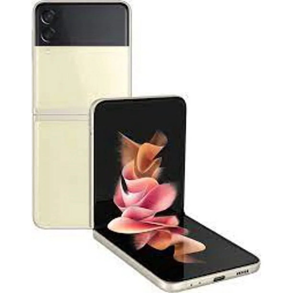 Pre-Owned  Galaxy Z Flip 3 5G F711U 128GB Cream Unlocked Smartphone (Refurbished: Good)