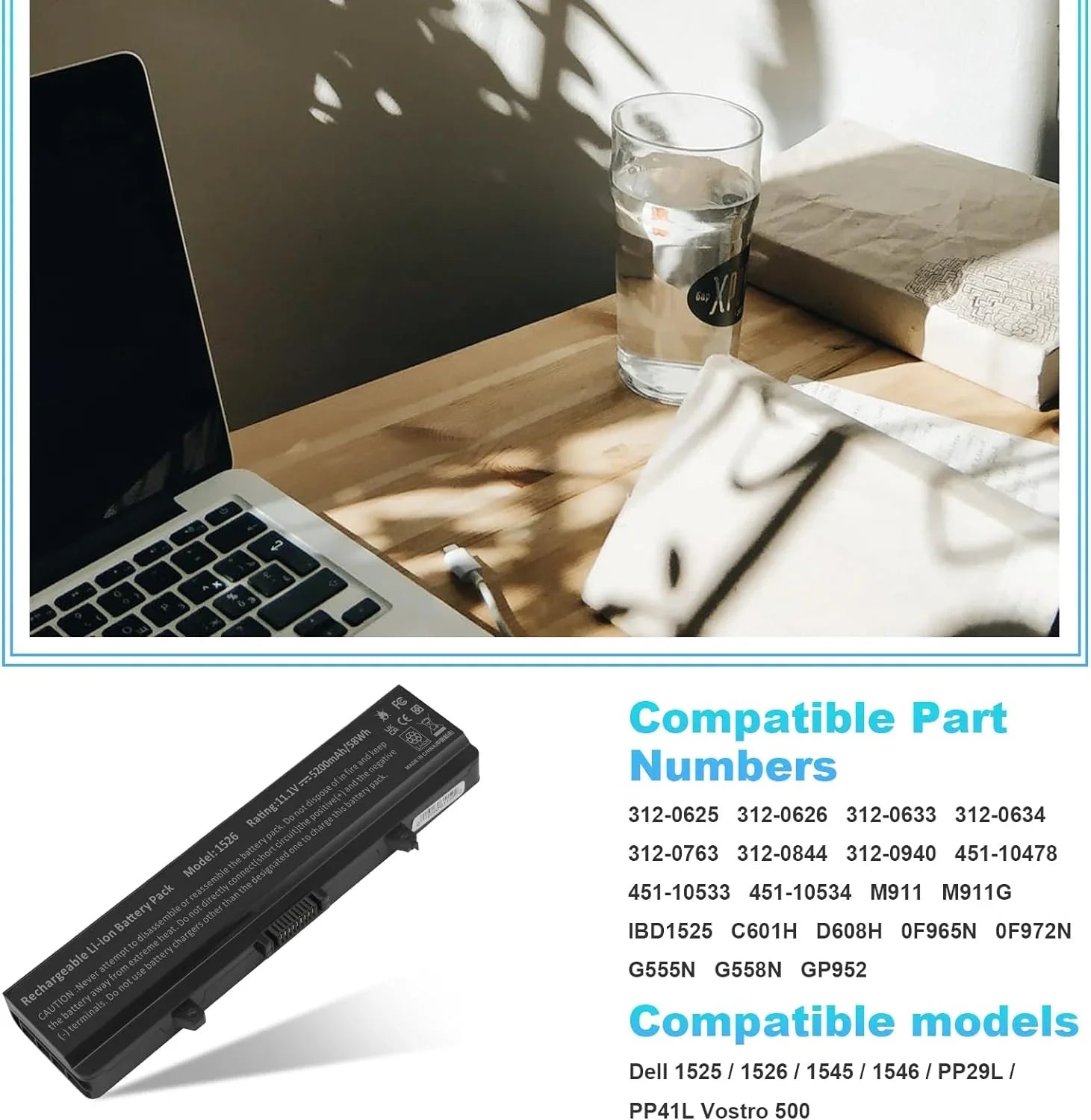 Fancy Buying Laptop y for  Inspiron 1526 1525 1545 1546 1750 1440 Pp29l Pp41l Fits Gw240 Rn873 M911g M911