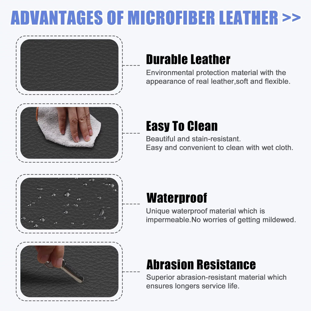 Car Center Console Lid Armrest Seat Box Cover Protector for Ford F-150 2004-2008 Faux Leather Black