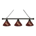 Holland Bar Stool  Florida State Script Seminoles 3 Shade Pool Billiard Light, Black