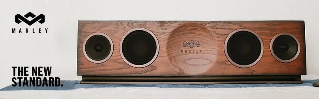 House of Marley, One Foundation Premium Home Audio Hi-Fi System, 3.5 High-Output Woofers, 2 x 1 High-Definition Tweeters, 220 Watt Stereo Power, FSC Certified Solid Oak Baffle, EM-DA002-RG Regal