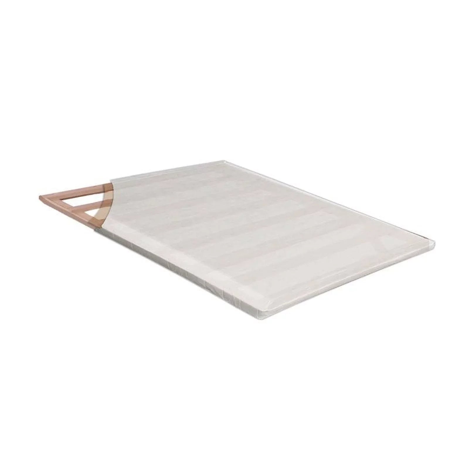 Bowery Hill Transitional Fabric 2" King Bunkie Board in White