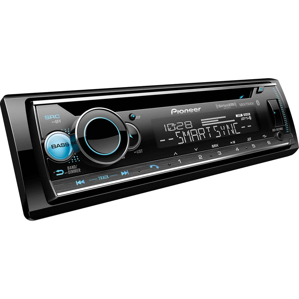 Pioneer DEH-S6220BS Single DIN with Amazon Alexa, Bluetooth, including Android/iPhone Controls and 2 Pairs of Pioneer TS-A652F - 6-1/2" - 3-way Coaxial Speakers