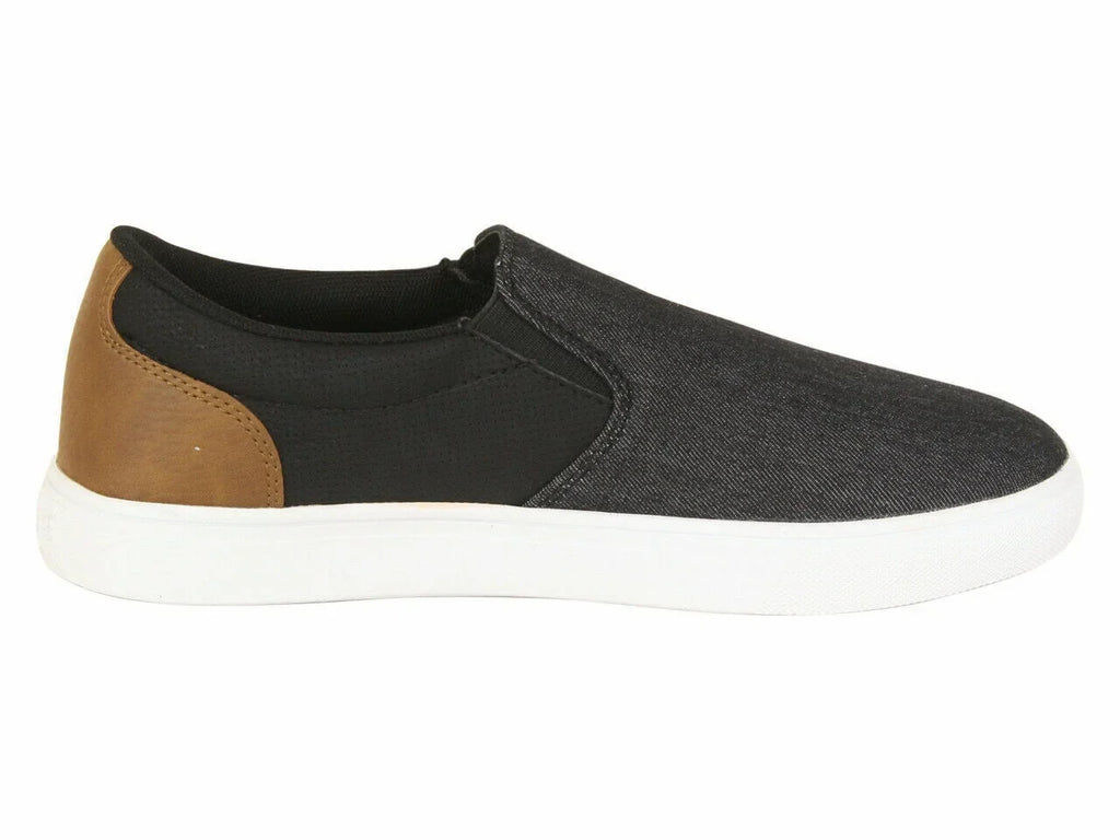 LEVIS JEFFREY 501 SLIP-ON LOW TRAINER SPORT SNEAKERS MEN SHOES BLACK SIZE 11 NEW