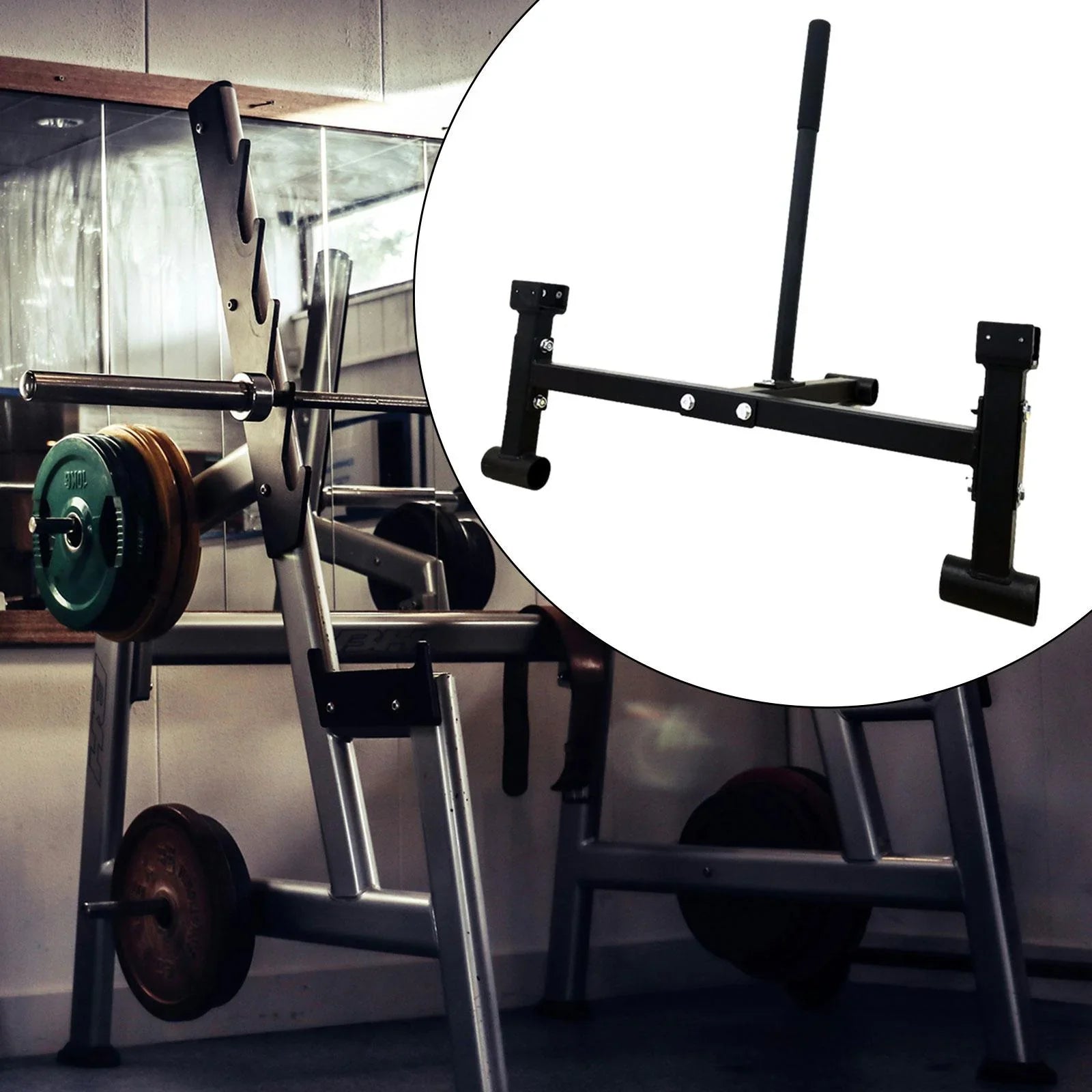 funtasica Deadlift Barbell Stand Compact Gym Equipment for Workout Sport Weight PLatitudees