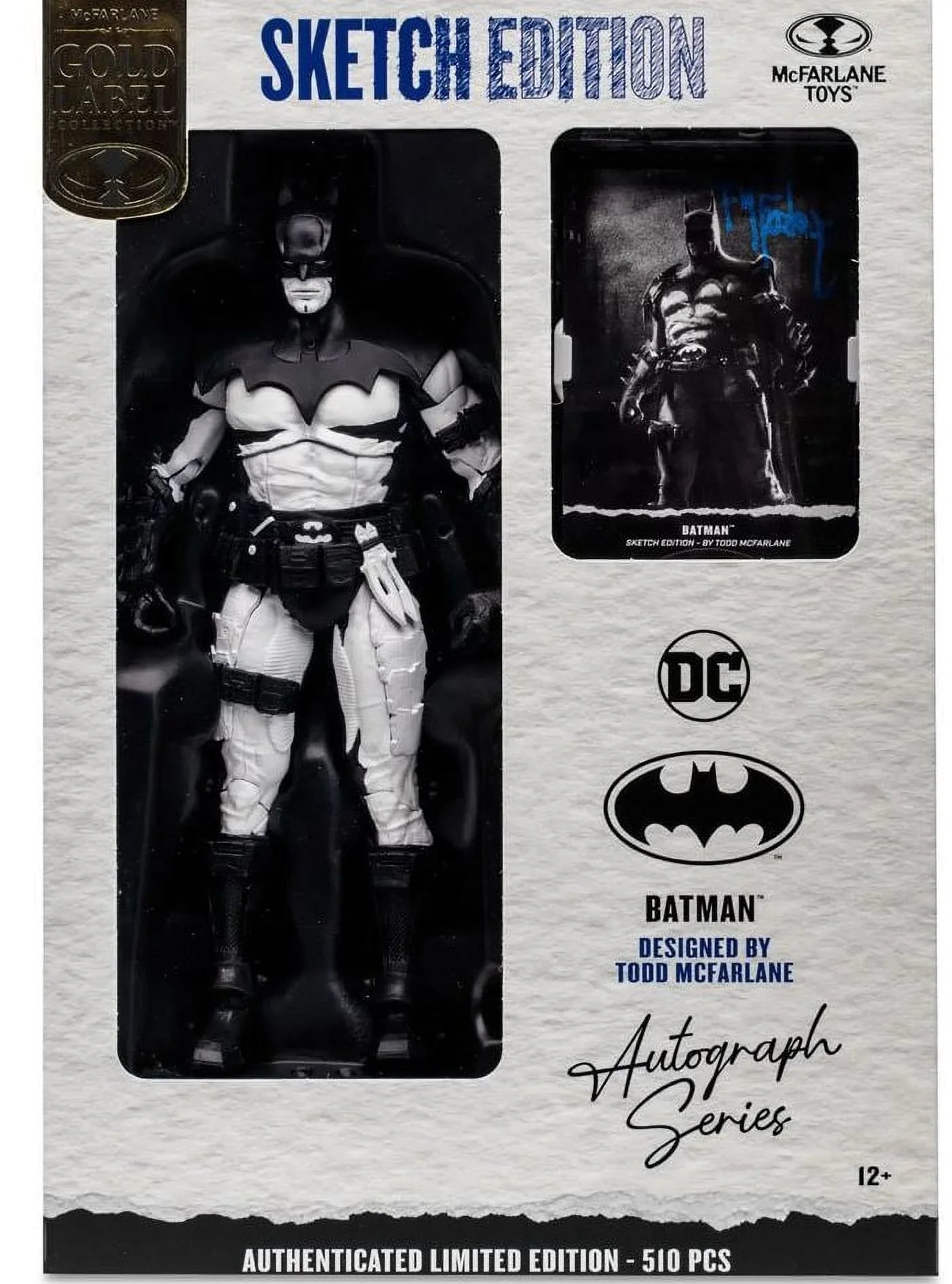 DC Multiverse Batman Sketch Edition Gold Label 7" Action Figure EE Exclusive