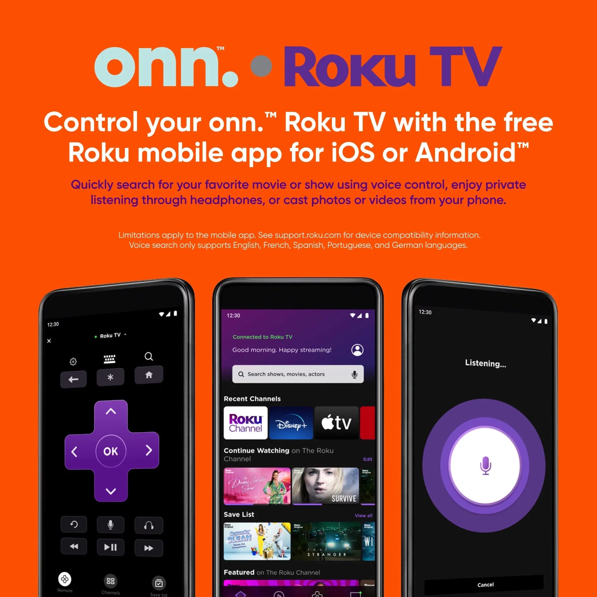 onn. 40” Class FHD (1080P) LED Roku Smart TV (100058007)