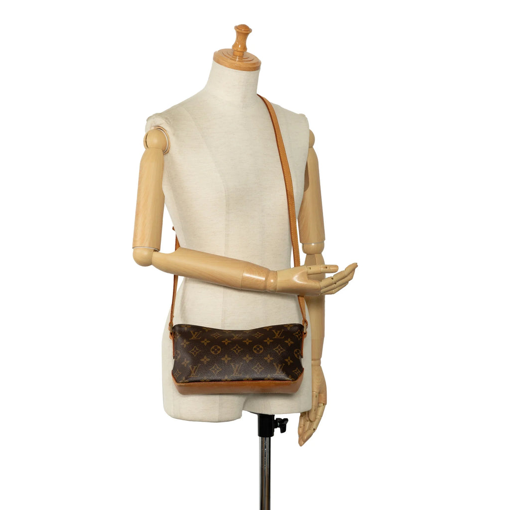 Pre-Owned Authenticated Louis Vuitton Monogram Trotteur Canvas Brown Crossbody Bag Unisex (Good)
