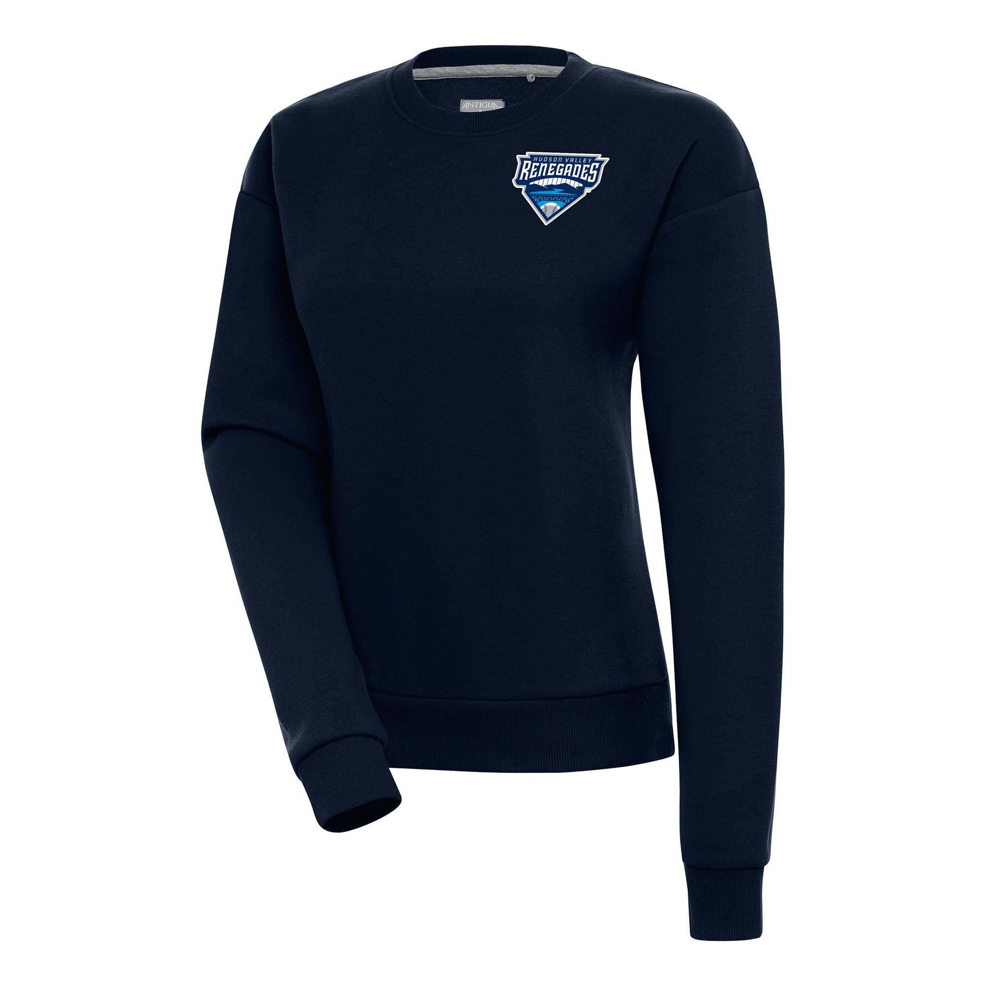 Women's Antigua  Navy Hudson Valley Renegades Victory Pullover Sweatshirt