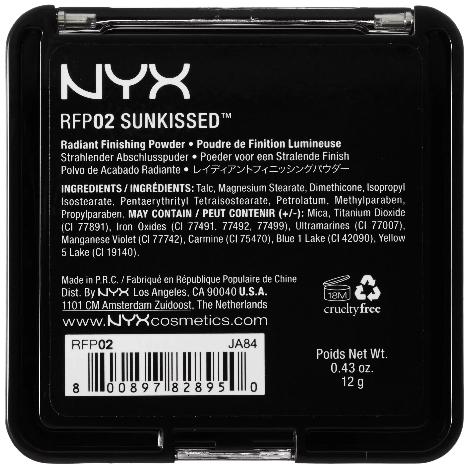 Nyx Professional Makeup Radiant Finishing Powder, Sun Kissed, 0.43 Ounce