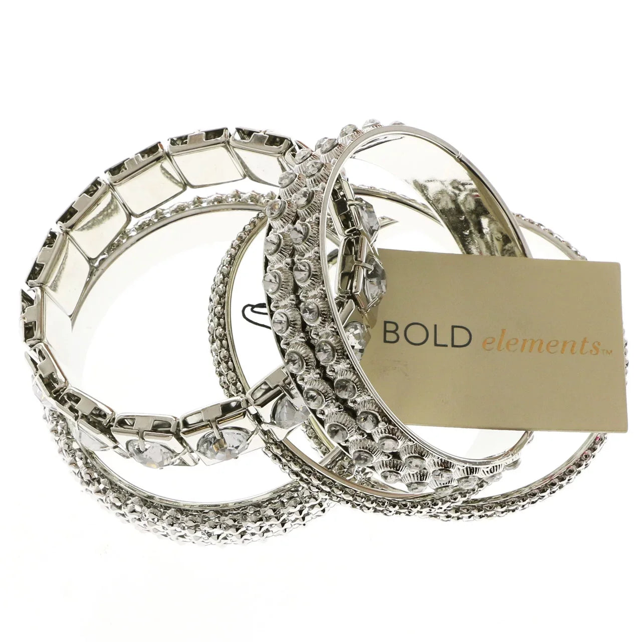 Erica Lyons Designer Bracelet Set Silver-Tone