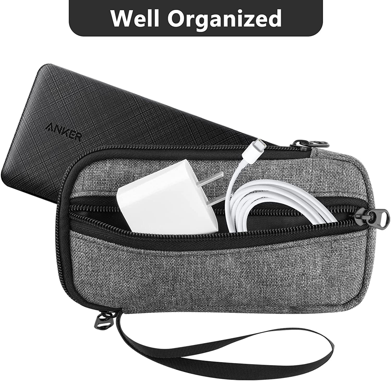 Travel Case for Anker Power Bank 313 (PowerCore Slim 10K), 325 (PowerCore Essential 20K), 523 (PowerCore 10K PD), 525