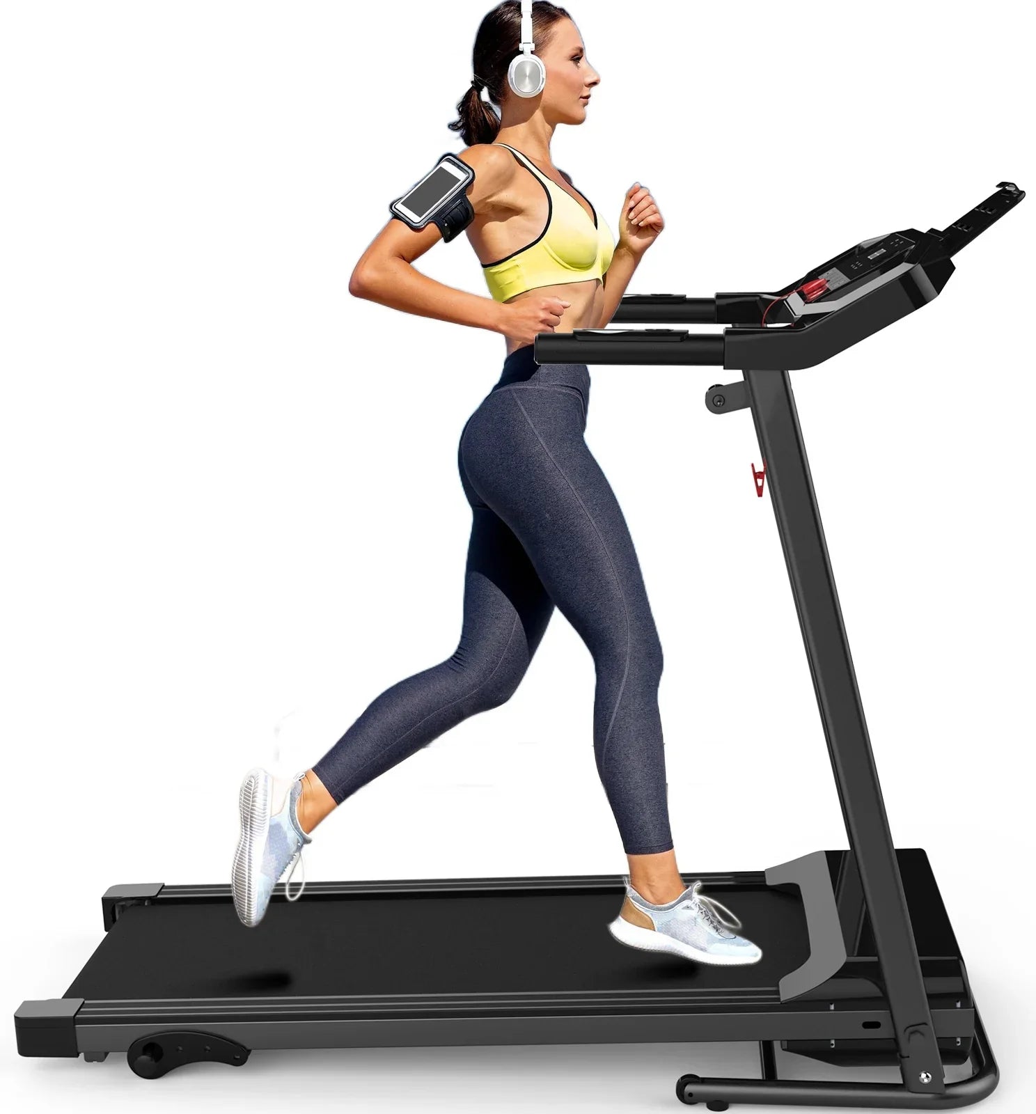 FLIMDER Walking Pad, Sturdy & Durable Under Desk Treadmill, Folding Treadmill with 300LBS Capacity, Beautifully Designed InstalLatitudeion-Free Treadmills for Home Bluetooth Speaker
