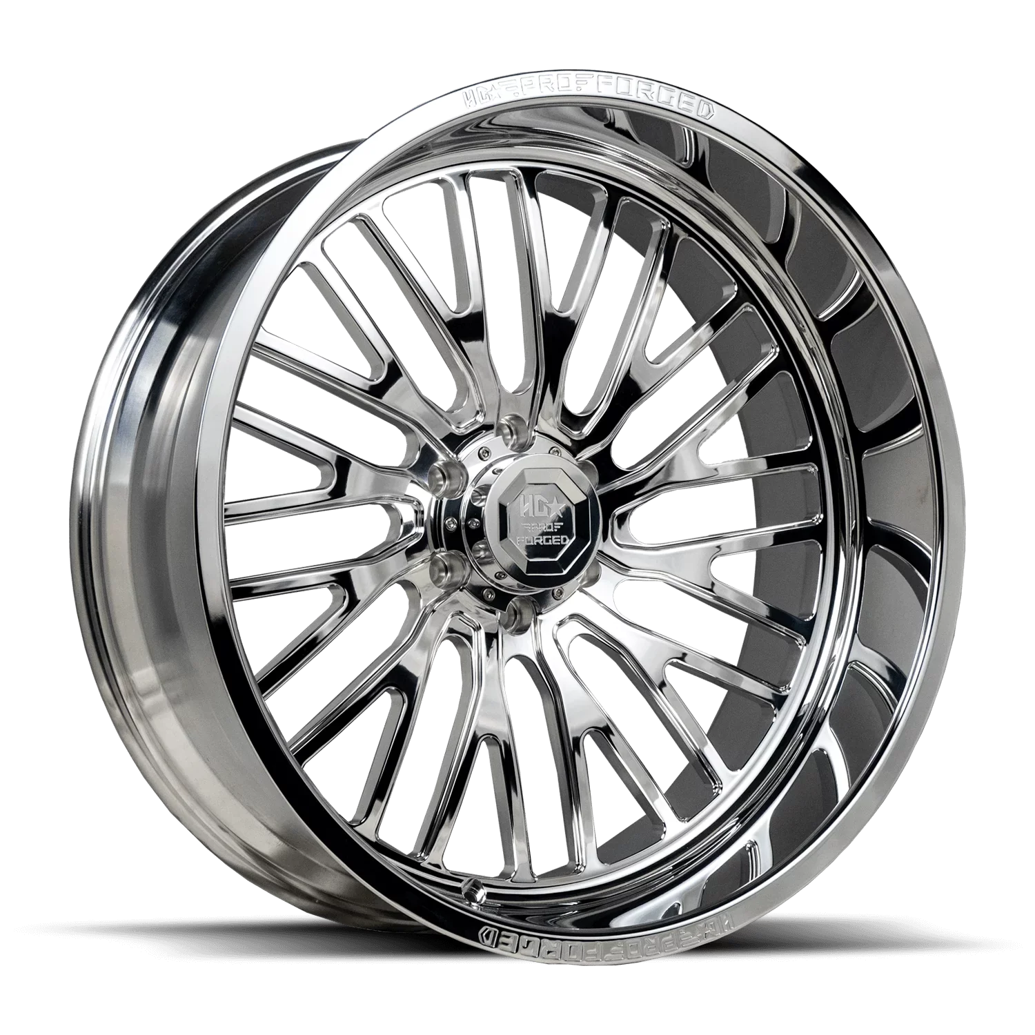 LUXXX HD FORGED LHD PRO 7 SENTRY 26X14 8X165 -76ET 125CB HIGH POLISHED WHEEL