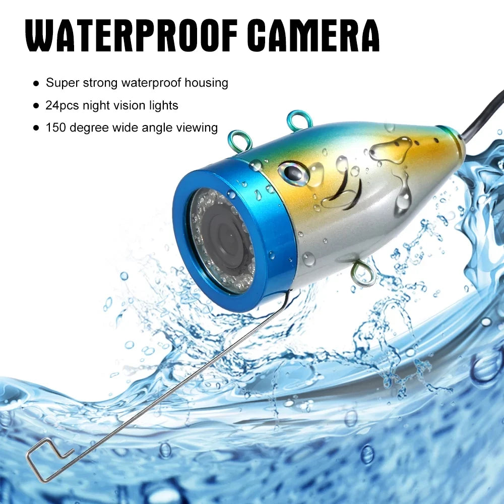 SYANSPAN Fishing Camera,1000tvl Waterproof Camera Inch1000tvl Infrared Ir Leds1000tvl Waterproof Camera Kit 24pcs Ice Lake Boat Fish Ice Lake 7" InchIr Leds Fish Huiop Koeb