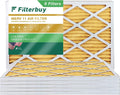 Filterbuy 15x30x1 MERV 11 Pleated HVAC AC Furnace Air Filters (6-Pack)