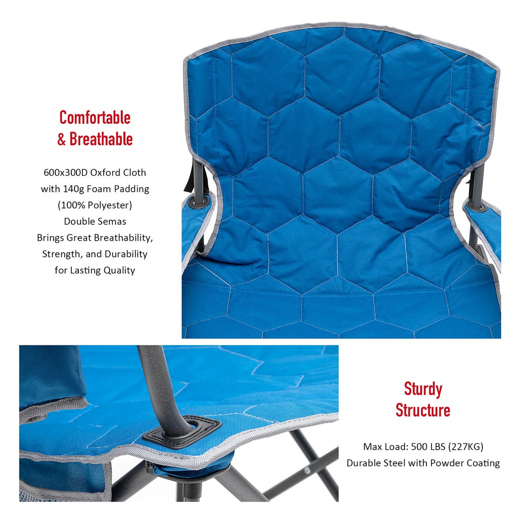 Luxurious XXL Camping Chair for Big Tall People - 40"x8.5"x8" - 14.55 - Indulge in unmatched comfort with our premium XXL chair for outdoor enthusiasts.