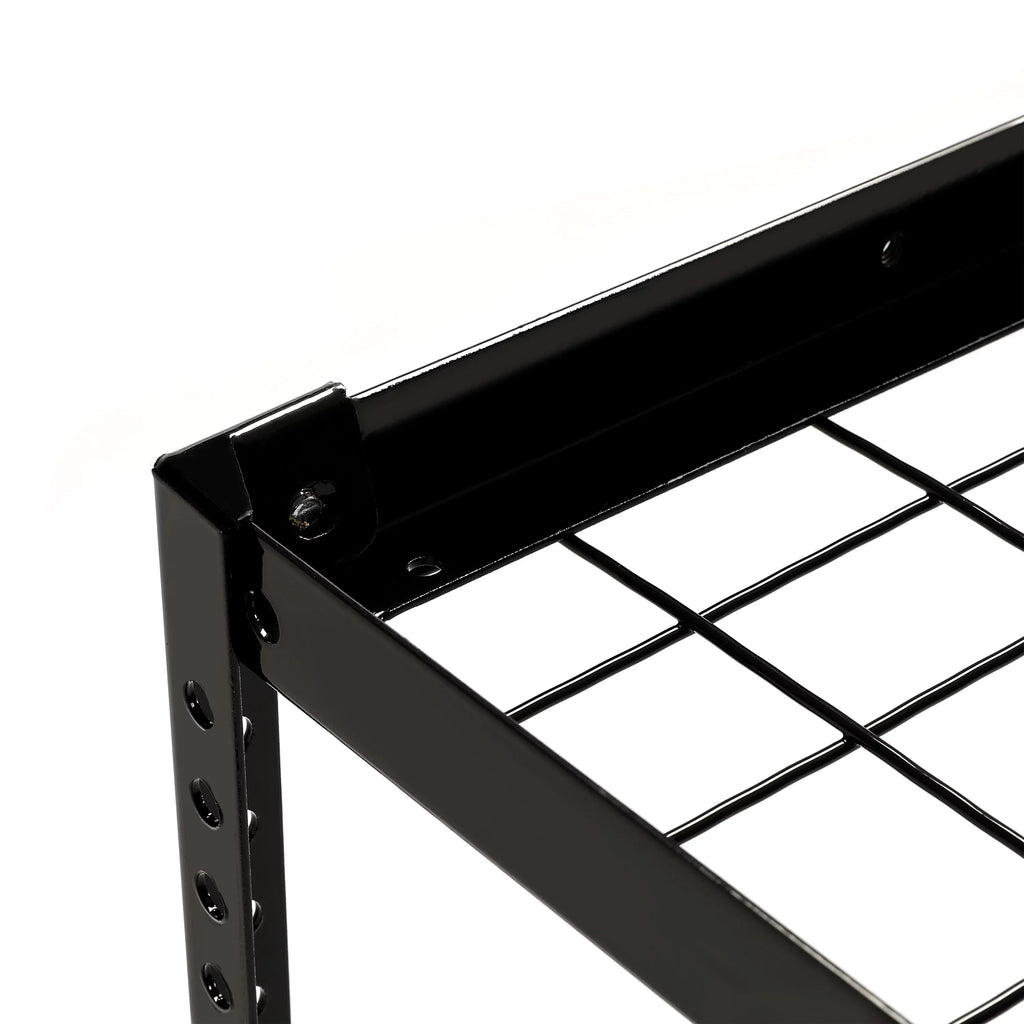 Hecasa 3 x 6 Overhead Garage Storage Rack Adjustable Garage Ceiling Mounted Storage Rack Black Steel
