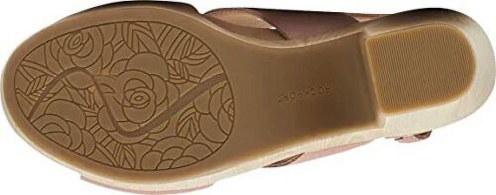 Rockport Vivienne Size US 9 W WIDE Women's Suede Slingback Sandals Light Rose