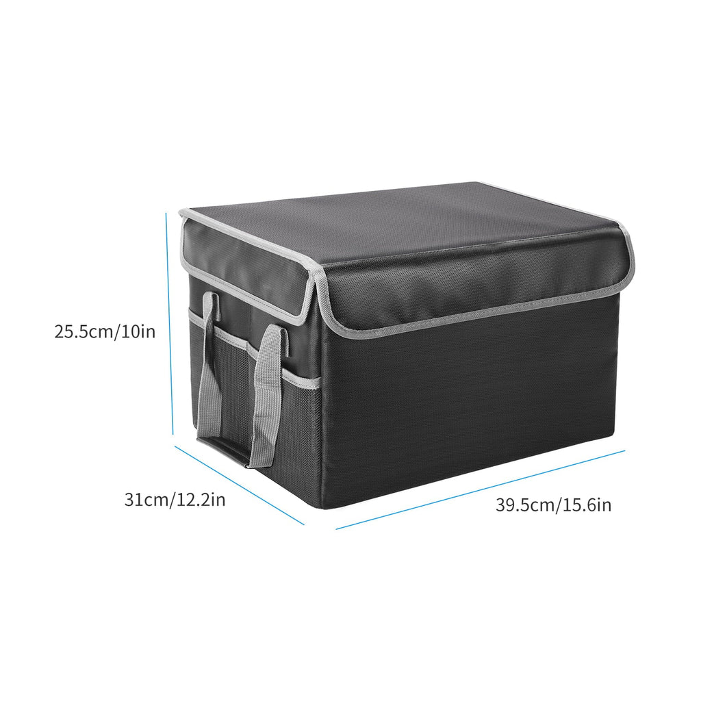 Andoer Fireproof Document Bag Fireproof Waterproof Storage Box Suitable for Hanging LetterLegal Folder Magazine Files Book Portable Home Office Car Box with Lid