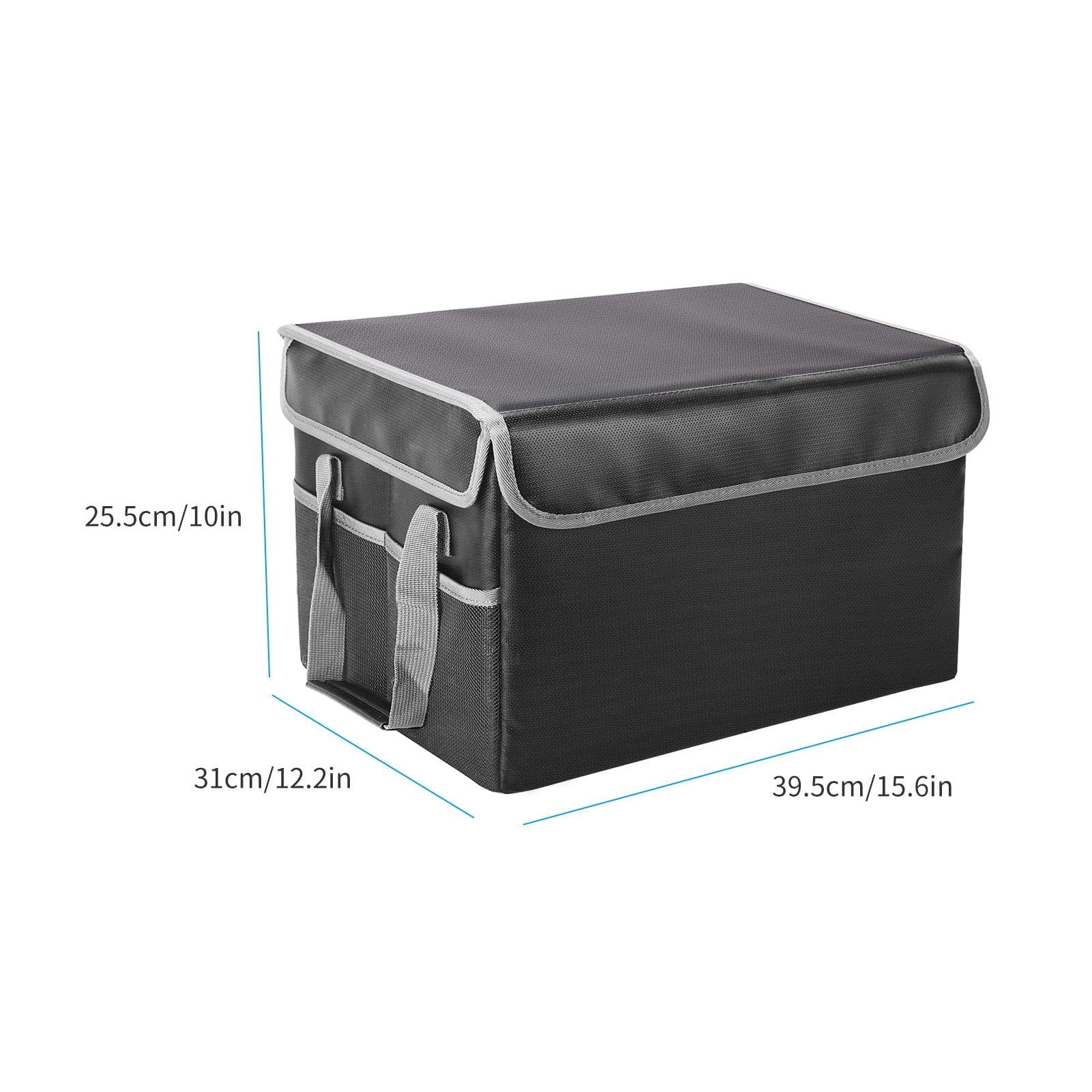 Andoer Fireproof Document Bag Fireproof Waterproof Storage Box Suitable for Hanging LetterLegal Folder Magazine Files Book Portable Home Office Car Box with Lid