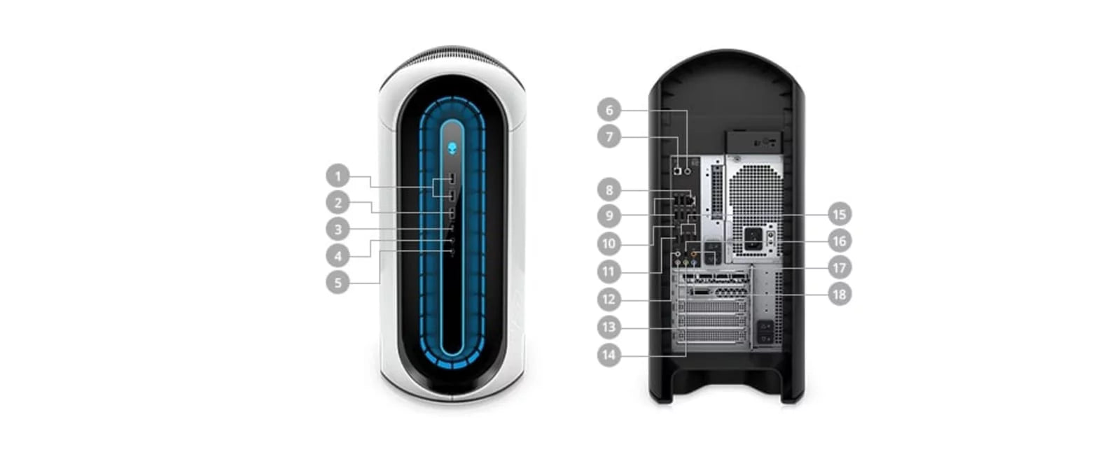 Restored  Alienware Aurora R12 Gaming Desktop (2021) Core i7 - 1TB SSD + 1TB HDD - 32GB RAM - RTX 3080 8 Cores @ 5 GHz - 11th Gen CPU - 10GB GDDR6X (Refurbished)