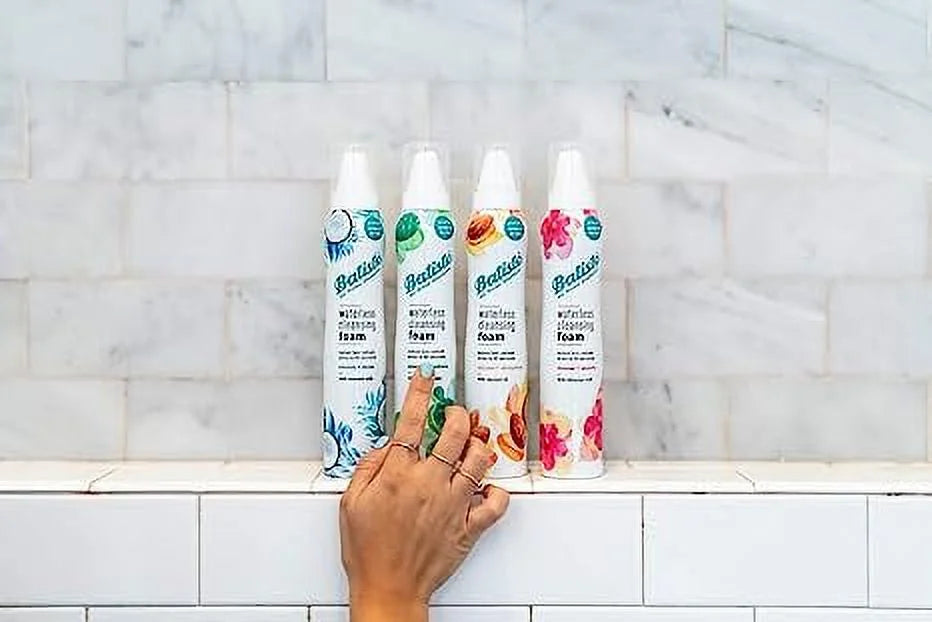 Batiste Waterless Cleansing Foam Cleanse + Shine with Coconut Milk, 3.6 OZ(6pack)