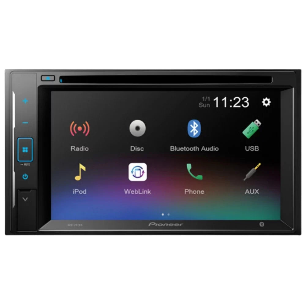 KIT4996 Bundle for 1995-2001 Suzuki Swift W/ Pioneer Double DIN Car Stereo with Bluetooth/Backup Camera/InstalLatitudeion Kit/in-Dash DVD/CD AM/FM 6.2" WVGA Touchdisplay Digital Media Receiver