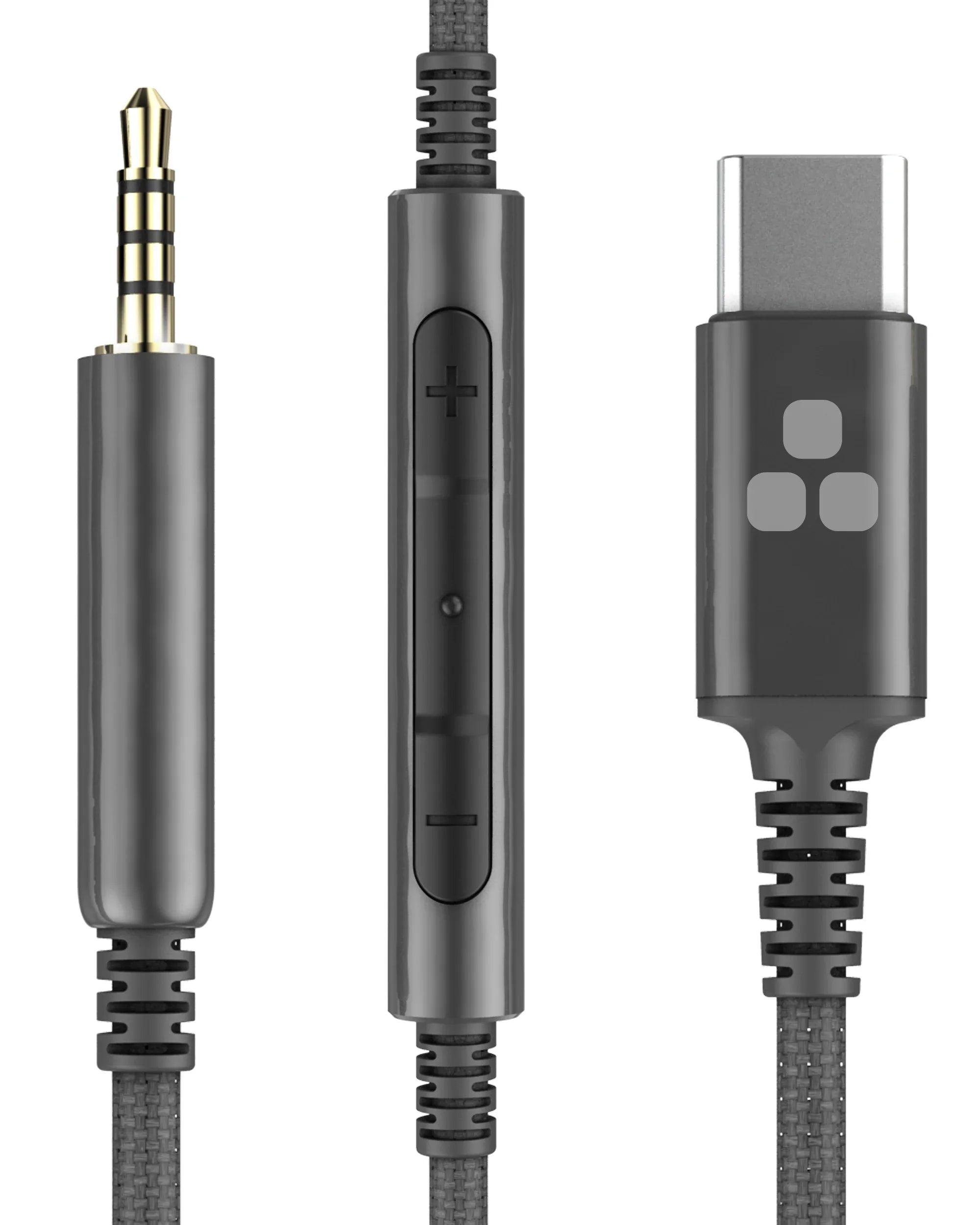 Thore Audio Cable QC25 / QC35 / Noise Canceling 700 Headphones with Type USB C Connector - Replacement 2.5mm Aux Cable w/ Mic Remote/ Volume Control