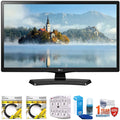 LG 22" Class 21.5" Diag Full HD 1080p LED TV 2017 Model (22LJ4540) with 2x 6ft High Speed HDMI Cable, Stanley 6-Outlet Surge Adapter, Screen Cleaner for LED TVs & 1 Year Extended Warranty