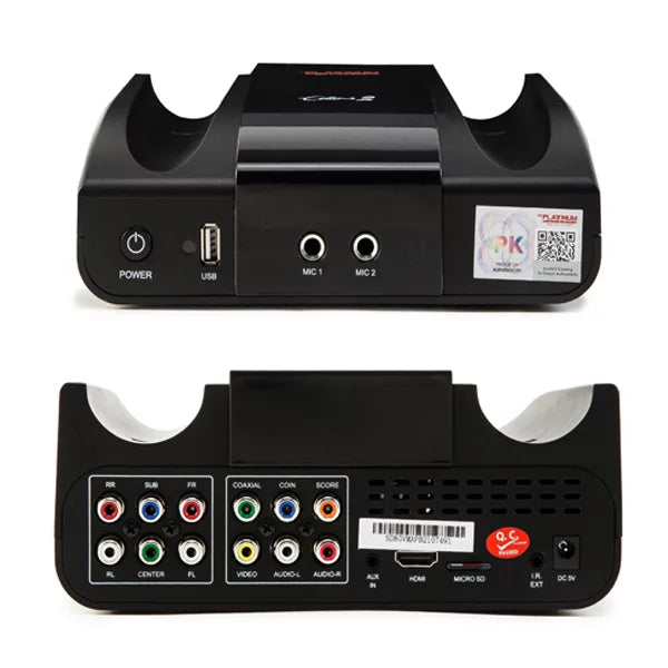 2023 PLatitudeinum Cello2 Karaoke Machine for TV with Lyrics Display Built-in 23K+ Aldult Kids Mixed Language MVs & Songs 2 Upgraded Wireless Mic Digital Video Song Recording