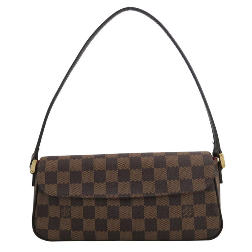 Pre-Owned Louis Vuitton Bag Damier Recoleta Blau x Gold Hardware Canvas Shoulder One Handle Women's N51299 (Good)