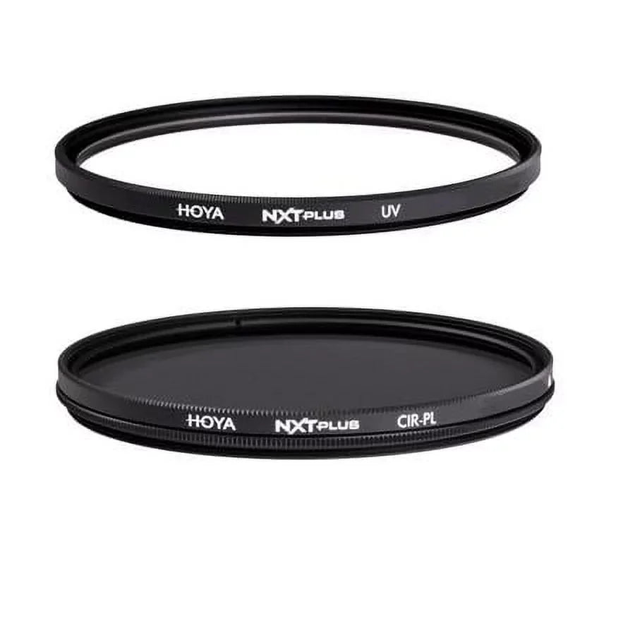 NXT Plus 77mm 10-Layer HMC Multi-Coated UV Lens Filter, Low-Profile Aluminum Frame - With Hoya NXT Plus 77mm 10-Layer HMC Multi-Coated Circular Polarizer Lens Filter