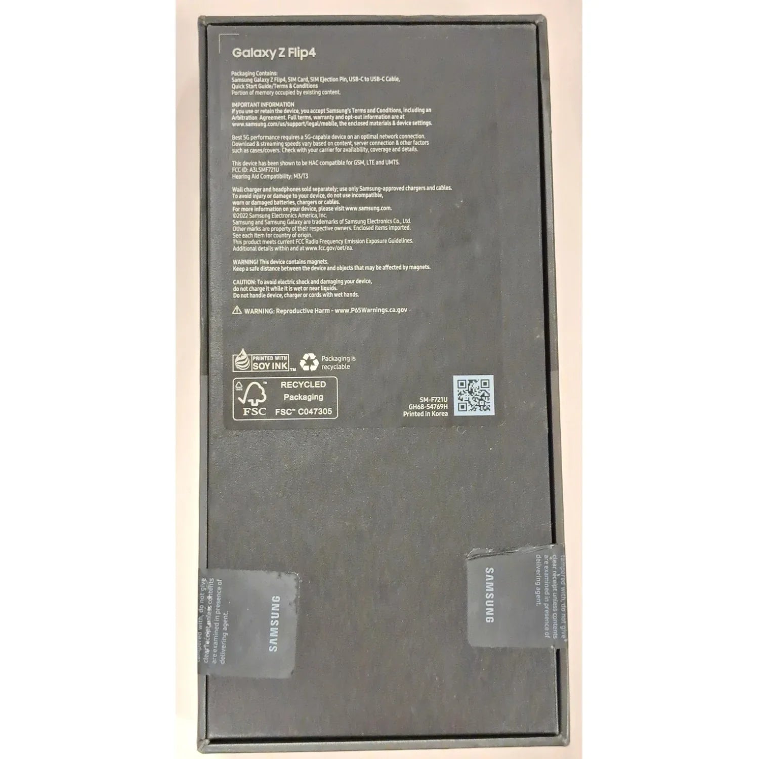 Galaxy Z Flip 4 5G 256GB SM-F721U Factory Unlocked 6.7" 8GB RAM Smartphone - Blue by