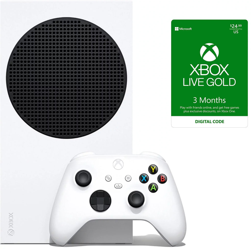TEC New  - Xbox Series- -S -512GB SSD White Console Bundle with 3-Month Xbox Game Pass