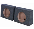 QPower QTW10 Single 10" Sealed Car Audio Subwoofer Sub Box Enclosures (2 Pack)