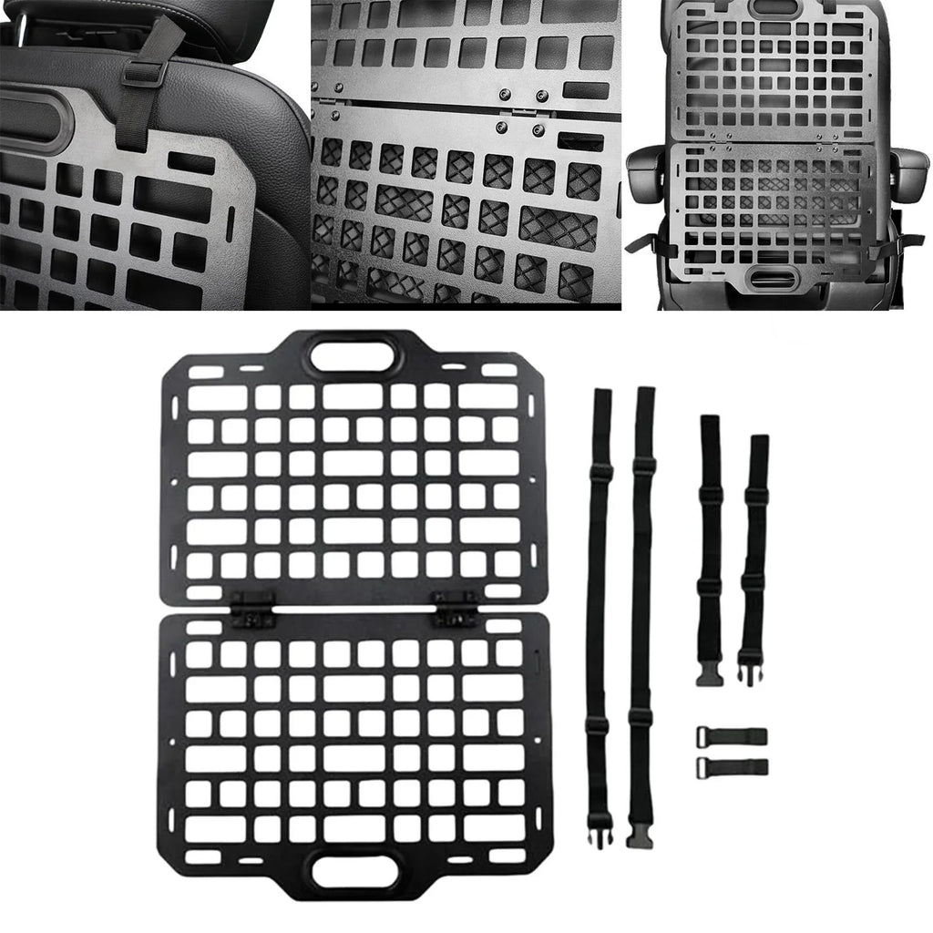 BAOSITY Auto Seat Back Organizer Modular Storage Molle Panel Car Seatback Hanging PLatitudee Auto Seat Panel for Automotive Truck Parts