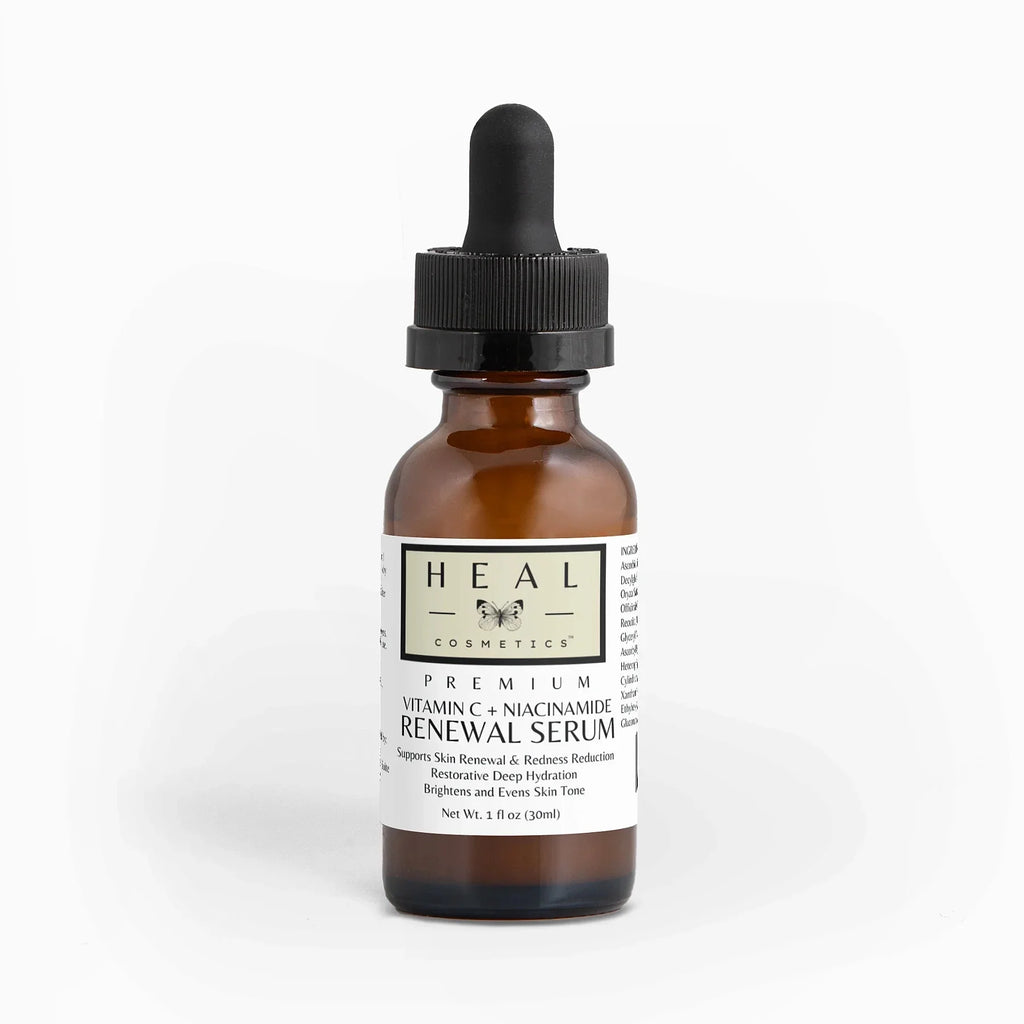 HEAL Cosmetics™ Premium Vitamin C  Niacinamide Rebrand newal Serum