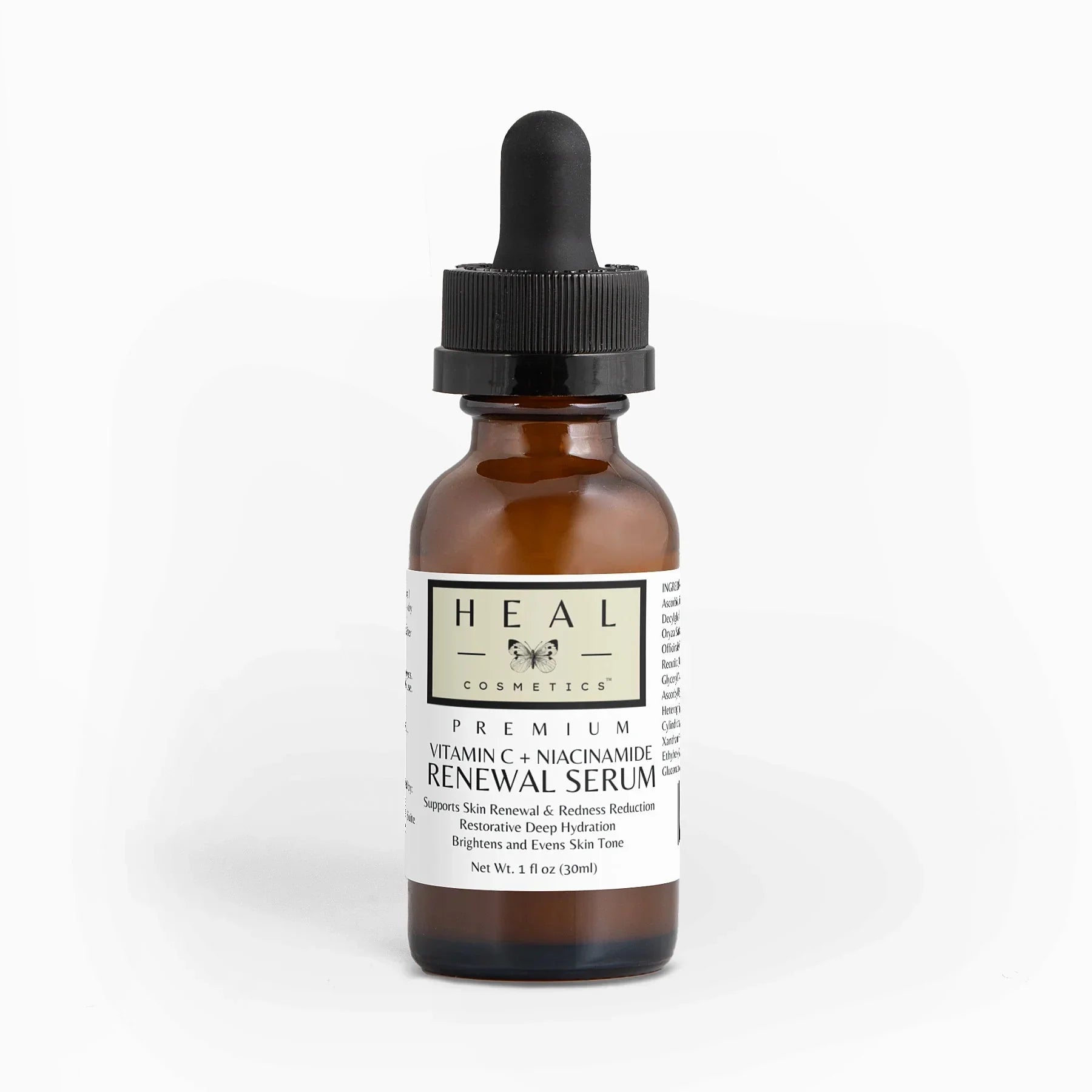HEAL Cosmetics™ Premium Vitamin C  Niacinamide Rebrand newal Serum
